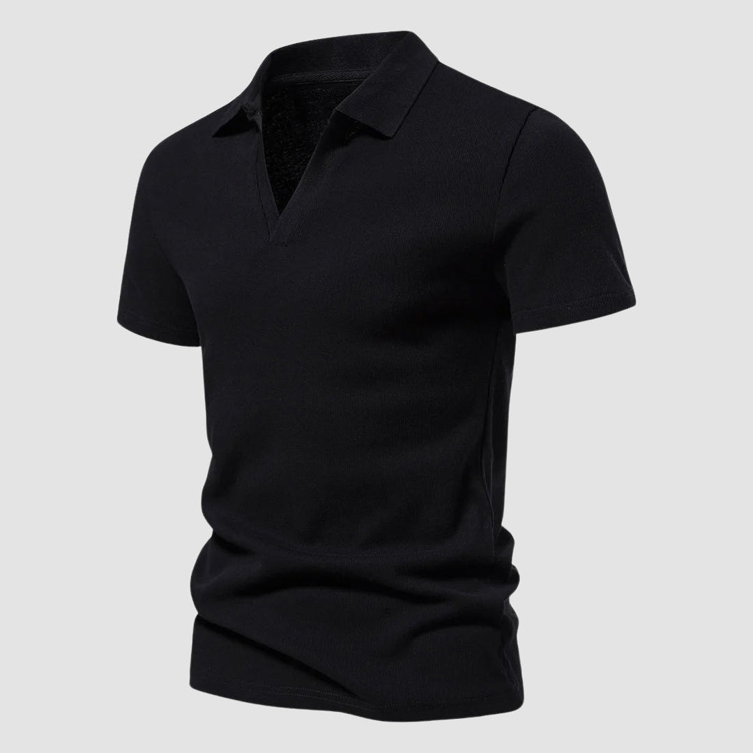 Louis Morel Casual Open Collar Polo