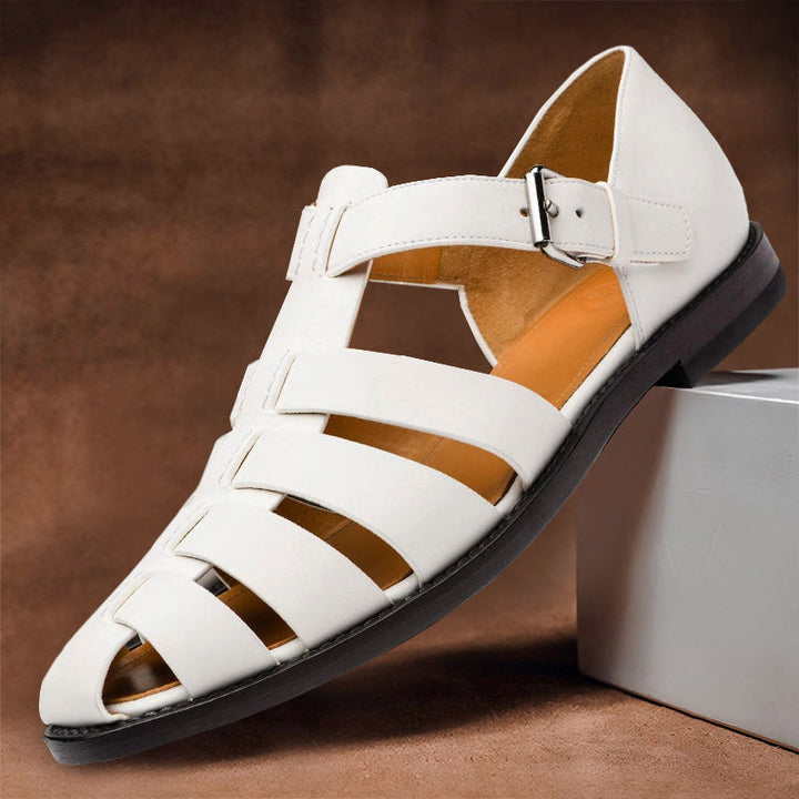 Louis Morel Closed-Toe Strap Sandals