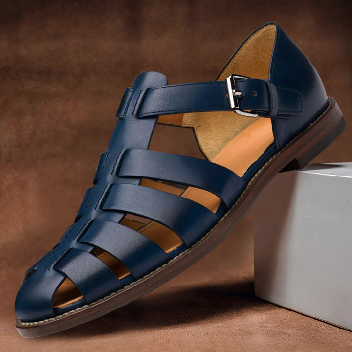 Louis Morel Closed-Toe Strap Sandals