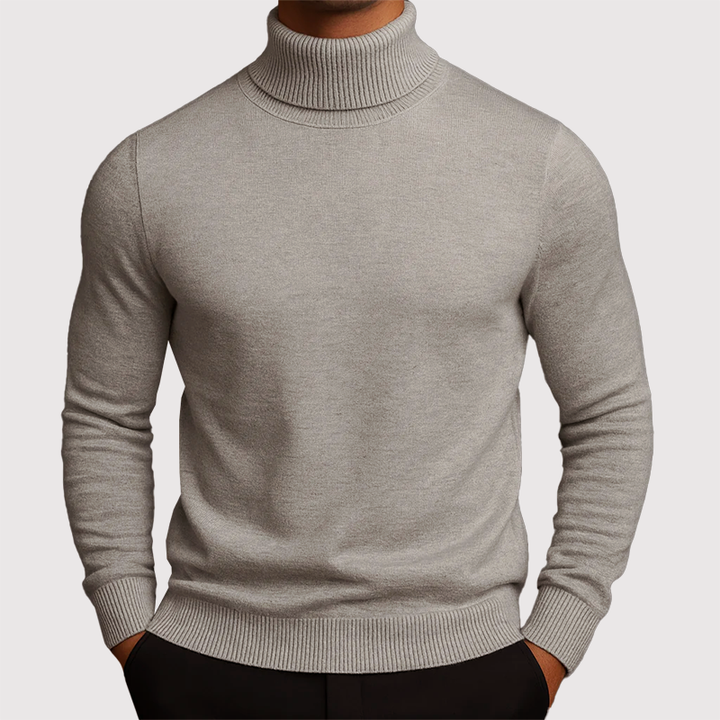 Louis Morel Fleece Lined Turtleneck Sweater
