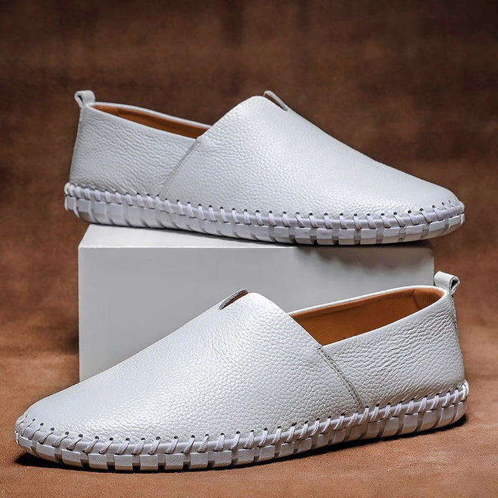 Louis Morel Hand-Stitched Leather Loafers