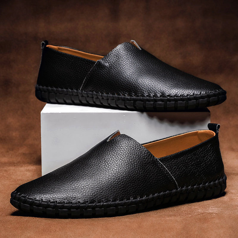 Louis Morel Hand-Stitched Leather Loafers