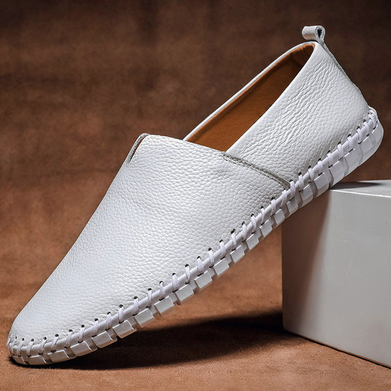 Louis Morel Hand-Stitched Leather Loafers