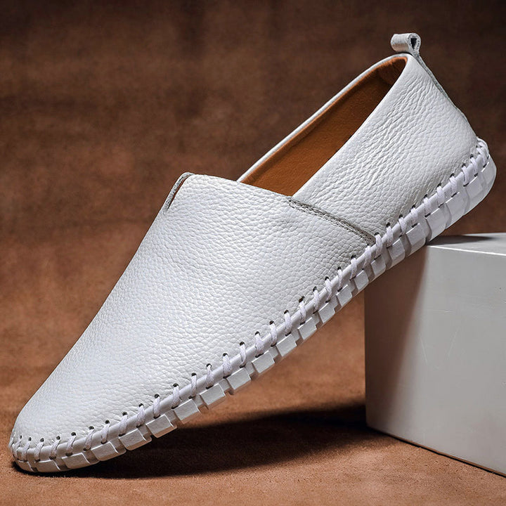 Louis Morel Hand-Stitched Leather Loafers