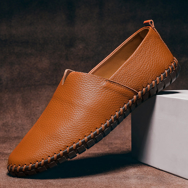 Louis Morel Hand-Stitched Leather Loafers