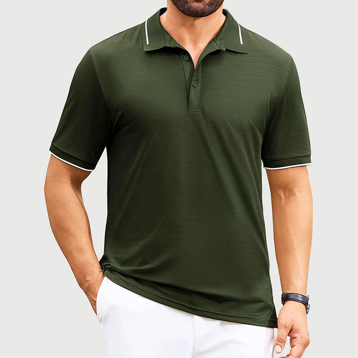 Louis Morel Jacquard Golf Polo Shirt