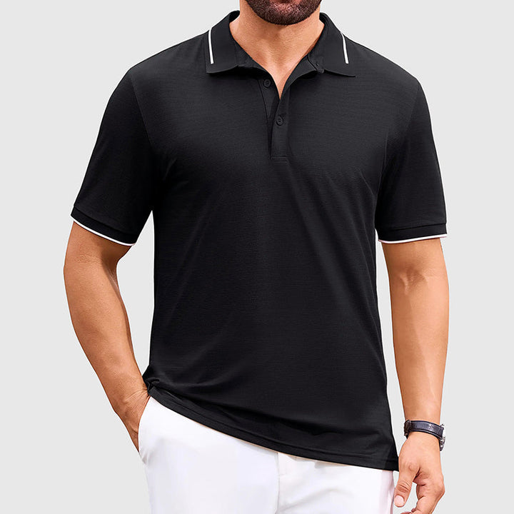 Louis Morel Jacquard Golf Polo Shirt