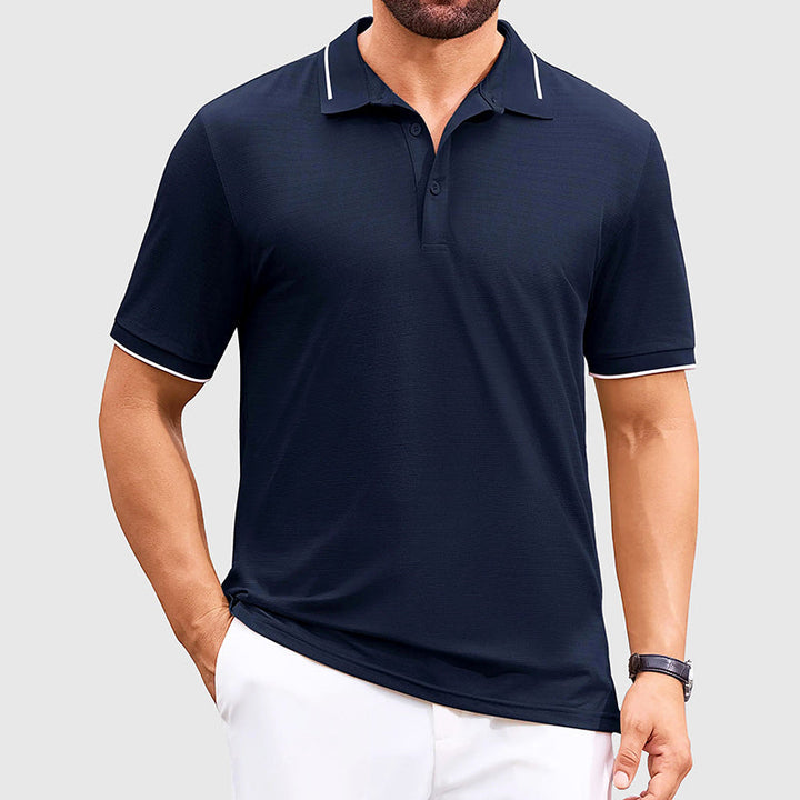 Louis Morel Jacquard Golf Polo Shirt