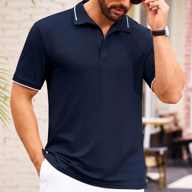 Louis Morel Jacquard Golf Polo Shirt