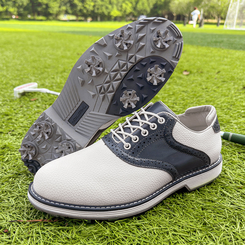 Louis Morel Lace-Up Spiked Golf Shoes