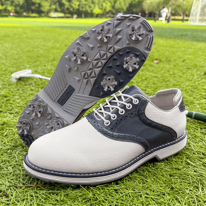 Louis Morel Lace-Up Spiked Golf Shoes