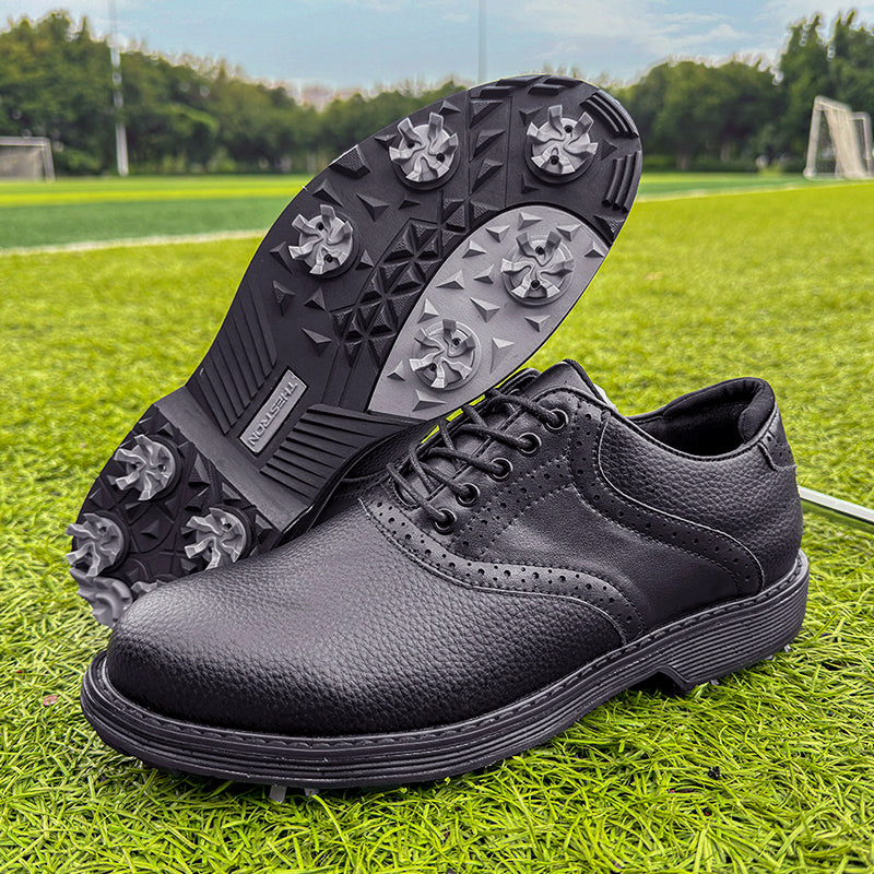 Louis Morel Lace-Up Spiked Golf Shoes