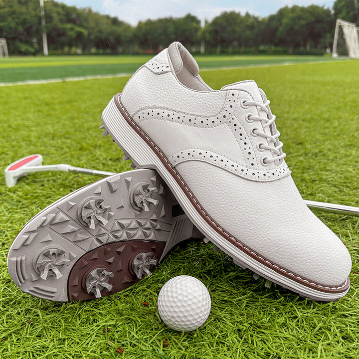 Louis Morel Lace-Up Spiked Golf Shoes
