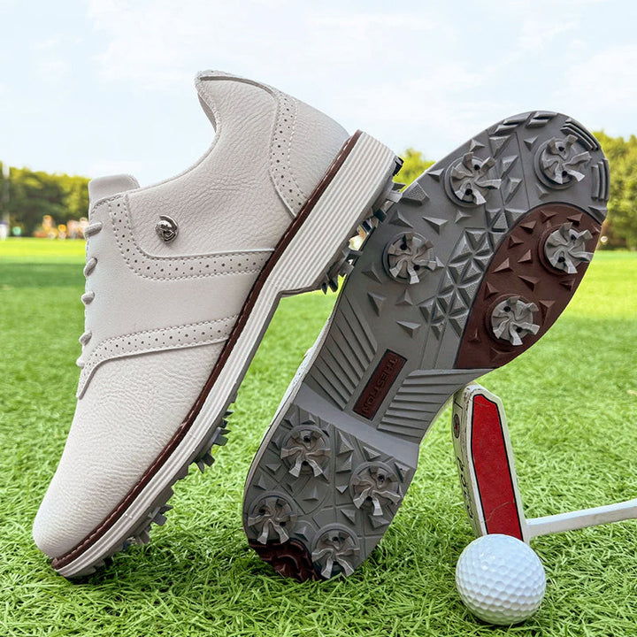 Louis Morel Lace-Up Spiked Golf Shoes