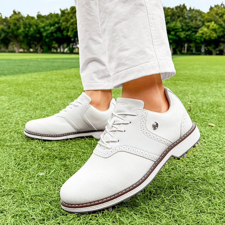 Louis Morel Lace-Up Spiked Golf Shoes