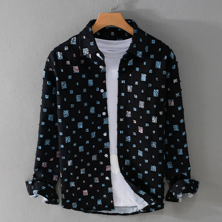 Louis Morel Multi-Color Textured Shirt