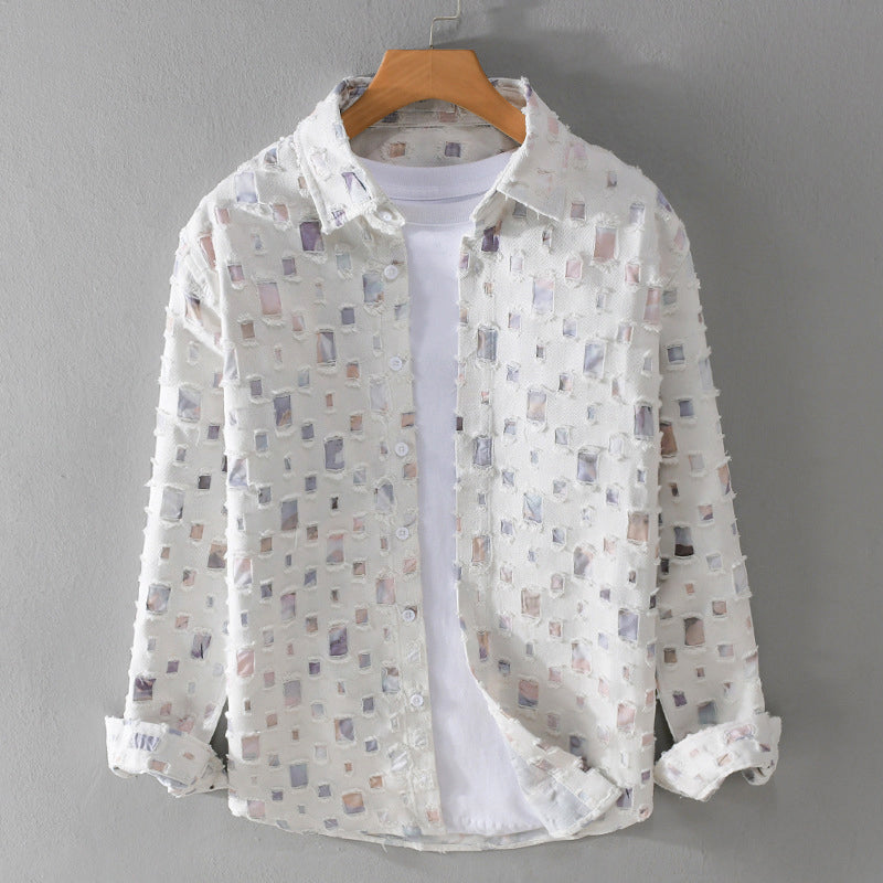 Louis Morel Multi-Color Textured Shirt
