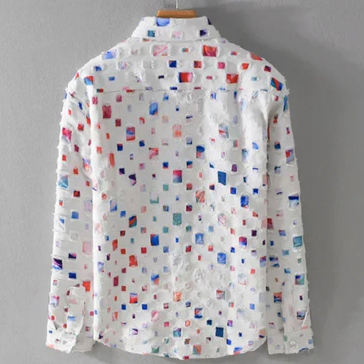 Louis Morel Multi-Color Textured Shirt