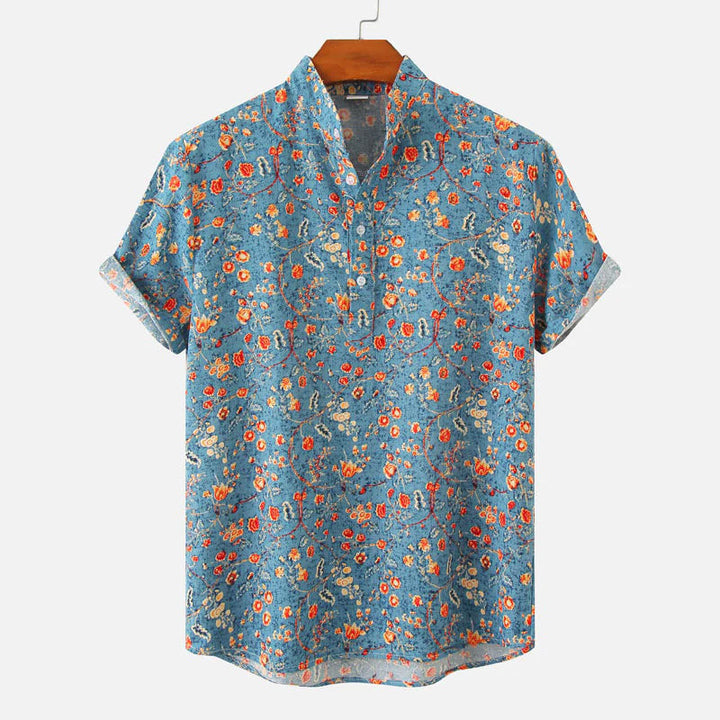 Louis Morel Patterned Button-Up Summer Shirt