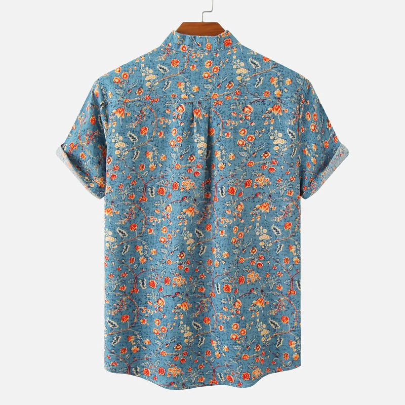 Louis Morel Patterned Button-Up Summer Shirt