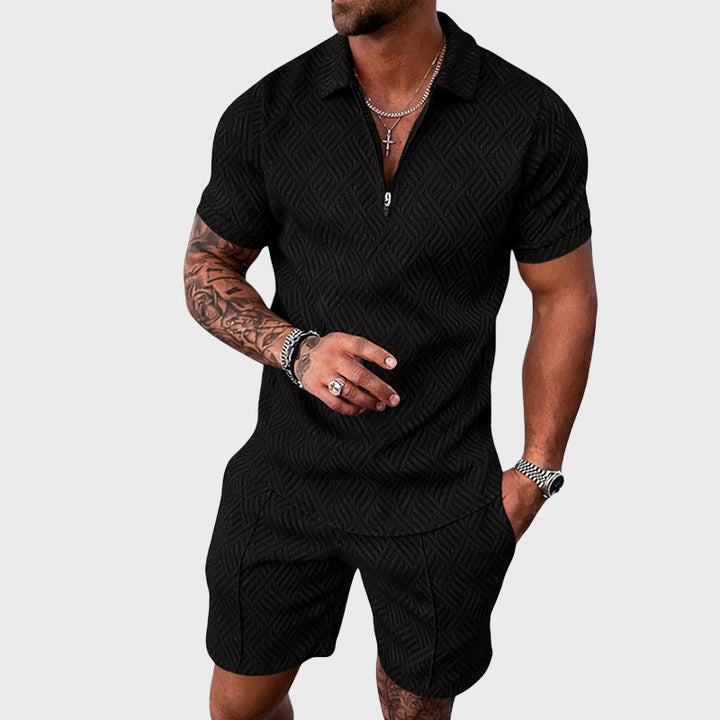 Louis Morel Patterned Two-Piece Summer Set