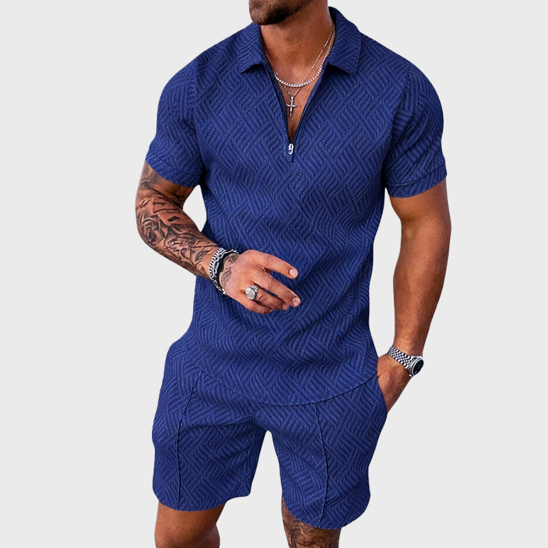 Louis Morel Patterned Two-Piece Summer Set