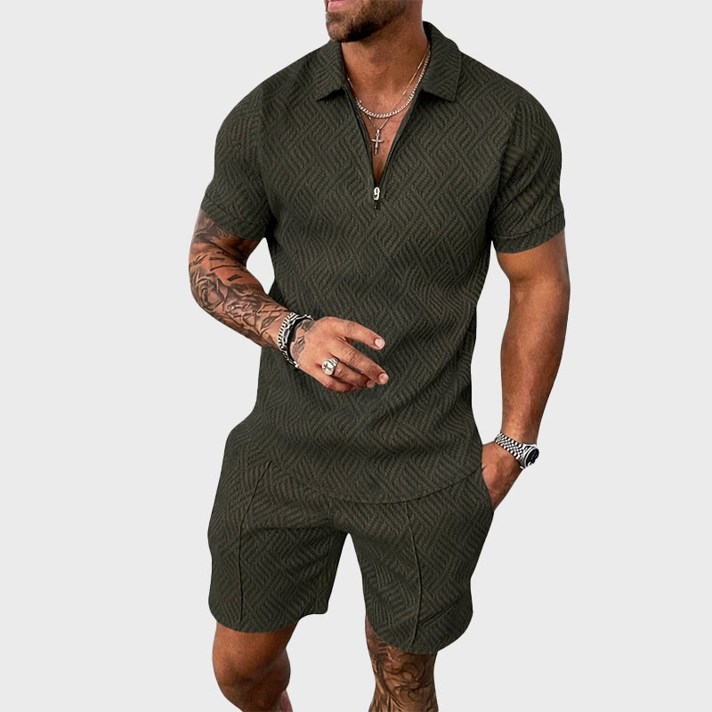 Louis Morel Patterned Two-Piece Summer Set