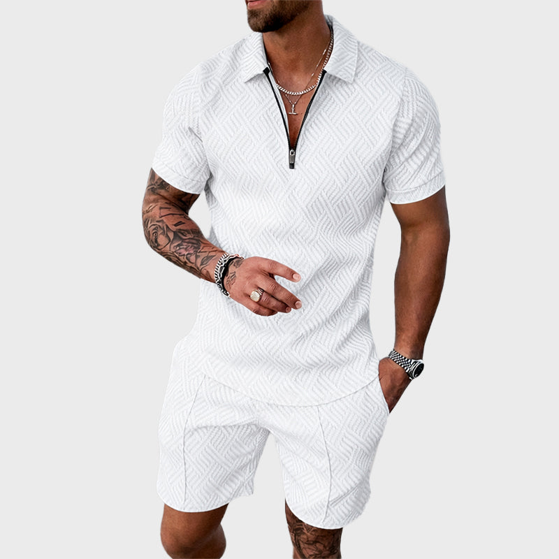 Louis Morel Patterned Two-Piece Summer Set