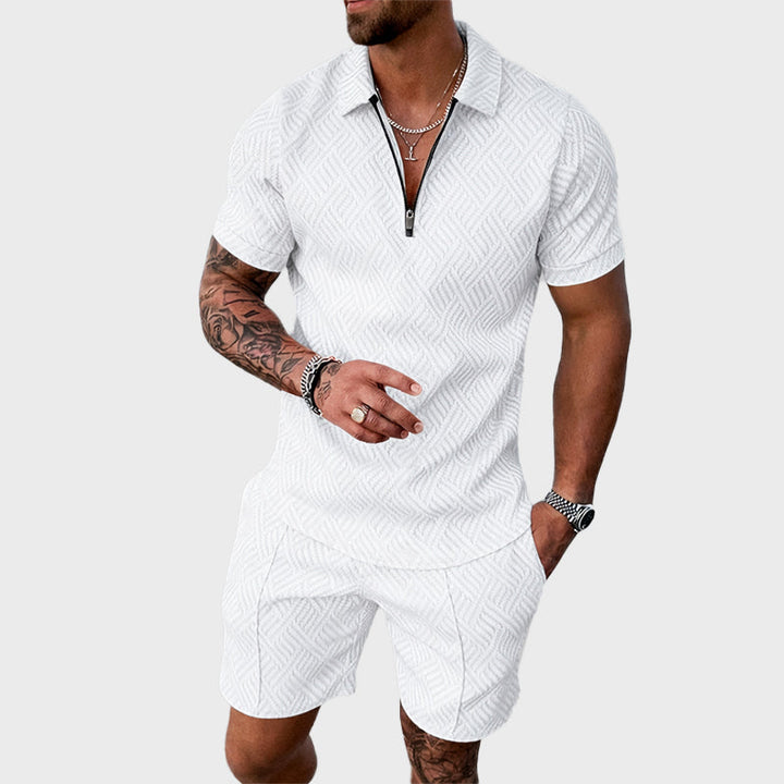 Louis Morel Patterned Two-Piece Summer Set