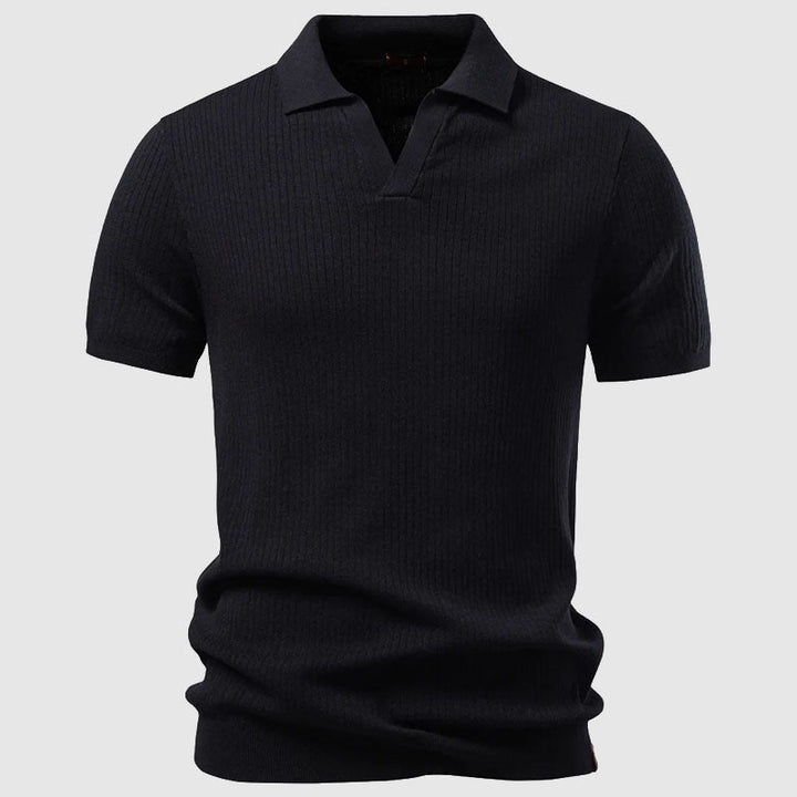 Louis Morel Polo Shirt with Open Collar