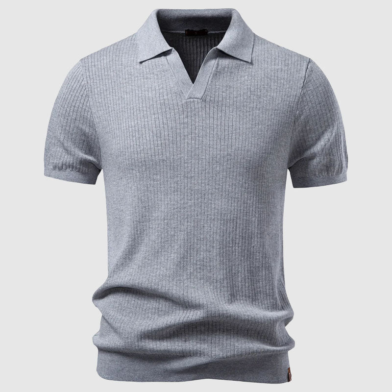 Louis Morel Polo Shirt with Open Collar