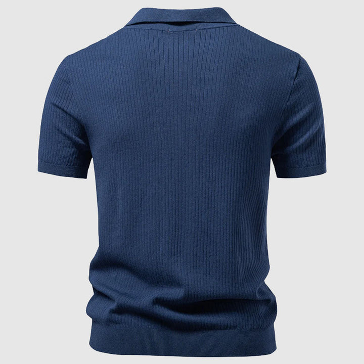 Louis Morel Polo Shirt with Open Collar