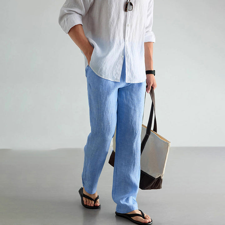 Louis Morel Relaxed Fit Linen Pants