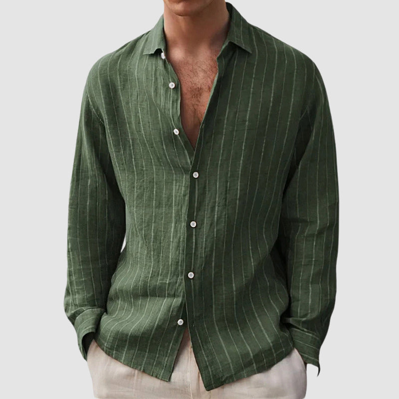 Louis Morel Relaxed Fit Striped Shirt