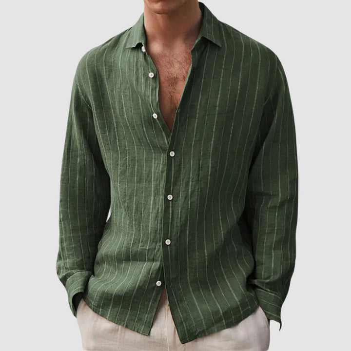 Louis Morel Relaxed Fit Striped Shirt