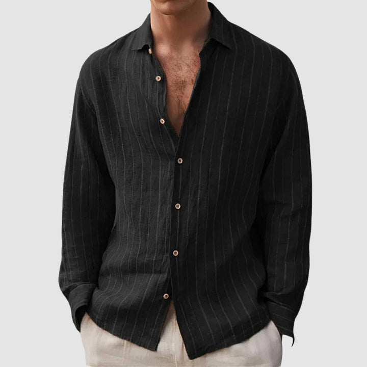 Louis Morel Relaxed Fit Striped Shirt