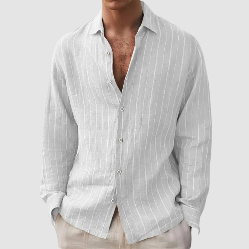 Louis Morel Relaxed Fit Striped Shirt