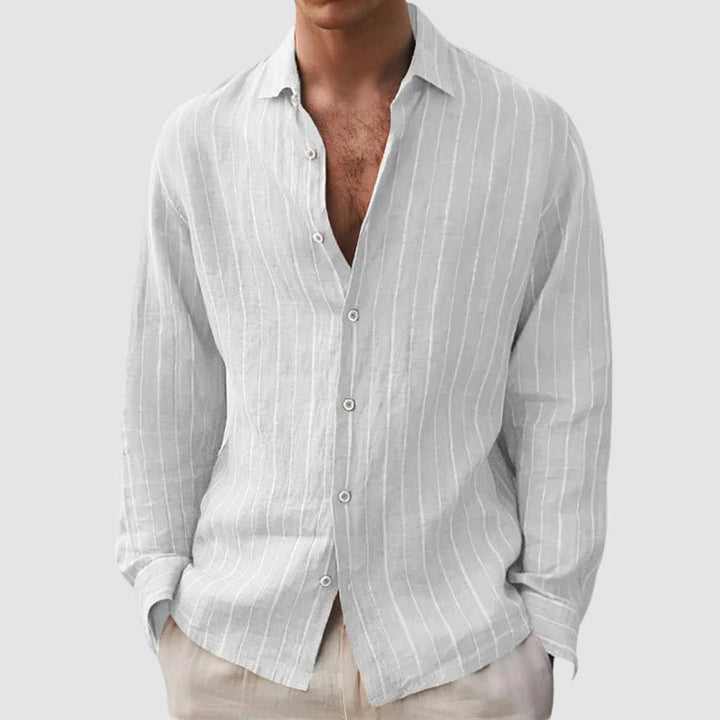 Louis Morel Relaxed Fit Striped Shirt