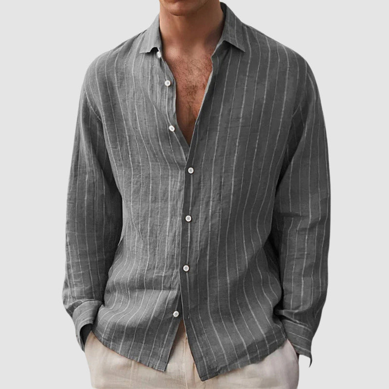 Louis Morel Relaxed Fit Striped Shirt