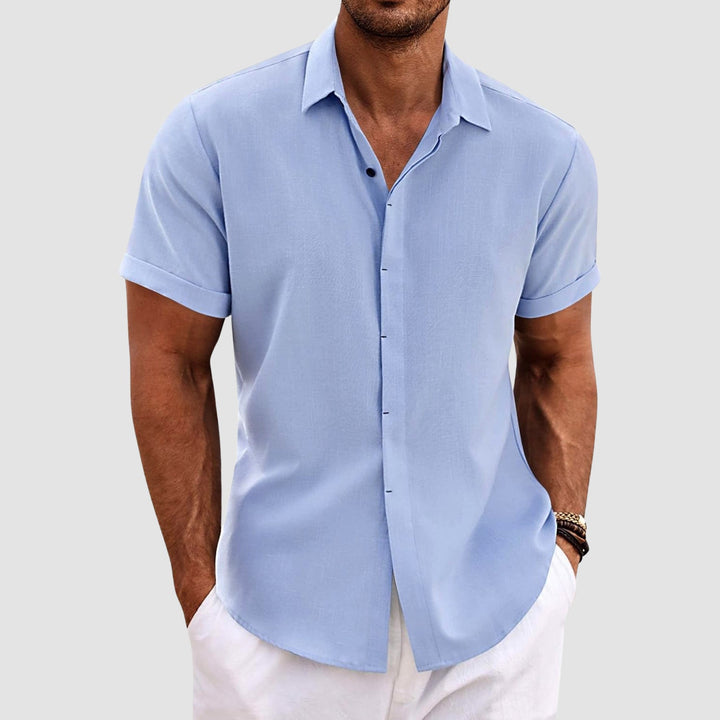 Louis Morel Short Sleeve Summer Button Shirt