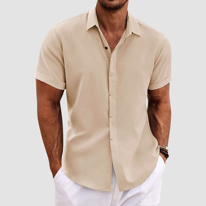 Louis Morel Short Sleeve Summer Button Shirt