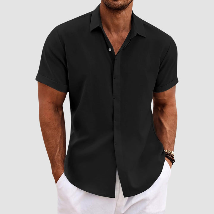 Louis Morel Short Sleeve Summer Button Shirt