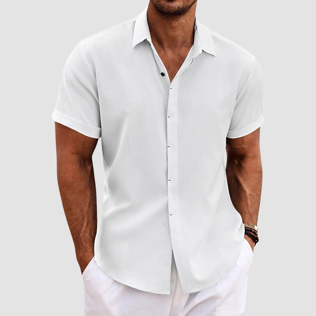 Louis Morel Short Sleeve Summer Button Shirt
