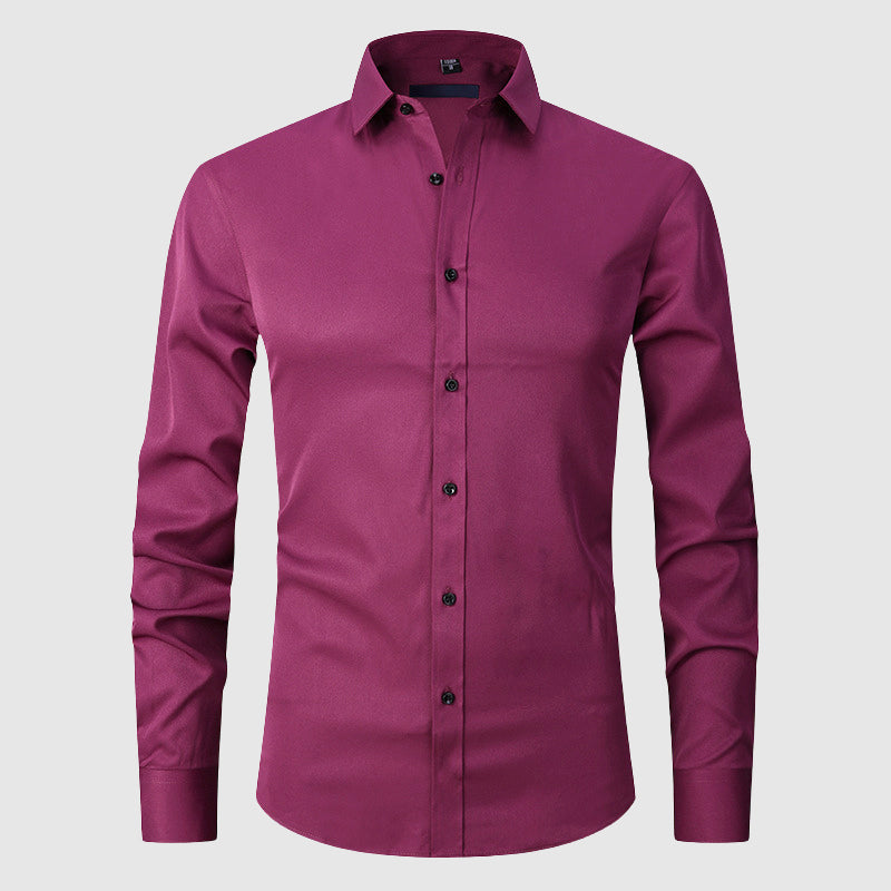 Louis Morel Slim-Fit Stretch Dress Shirt