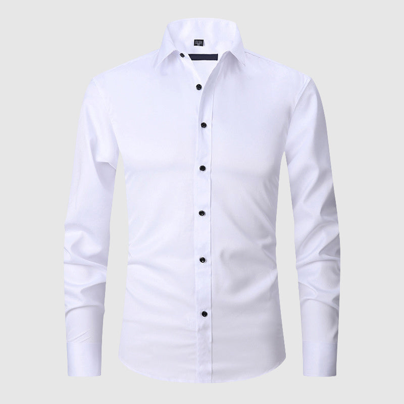 Louis Morel Slim-Fit Stretch Dress Shirt