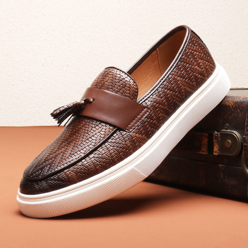 Louis Morel Tassel Leather Loafers