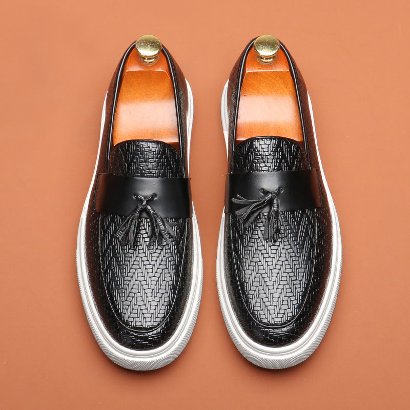 Louis Morel Tassel Leather Loafers