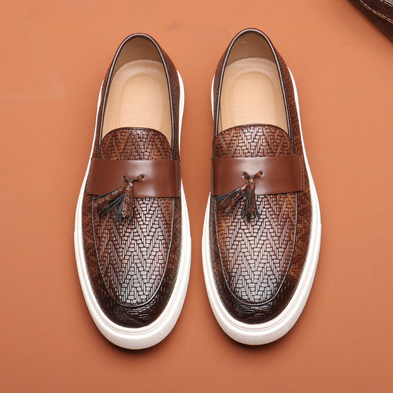 Louis Morel Tassel Leather Loafers