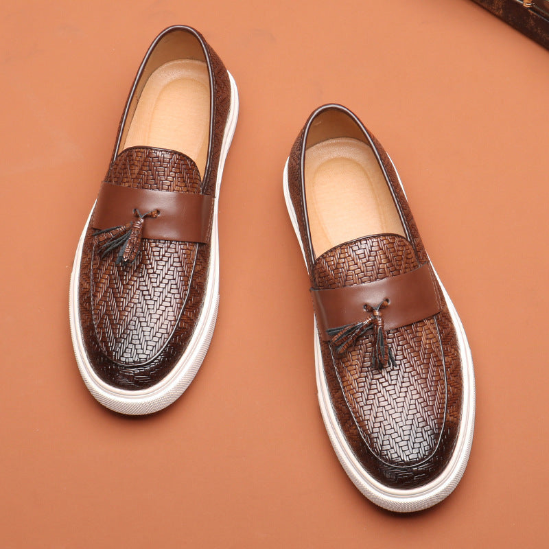 Louis Morel Tassel Leather Loafers