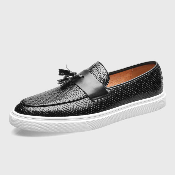 Louis Morel Tassel Leather Loafers